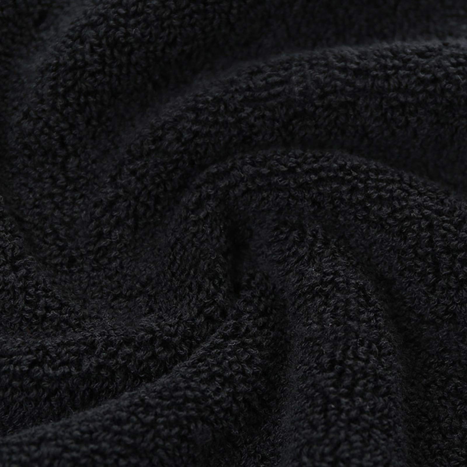 Ensemble De Serviettes en Coton 500 G 70 X 140 Cm, Grandes Serviettes De Bain Noires, Épaisses, pour La Douche Et Le Visage, pour La Maison, La Salle De Bain, L'Hôtel Ou pour