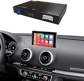 Ninetom Wireless CarPlay Android Auto Retrofit Kit Compatible with 2013-2018 Audi A3/S3, Carplay Module Receiver Box Support Navigation, Maps, Music, Mirroring, Camera