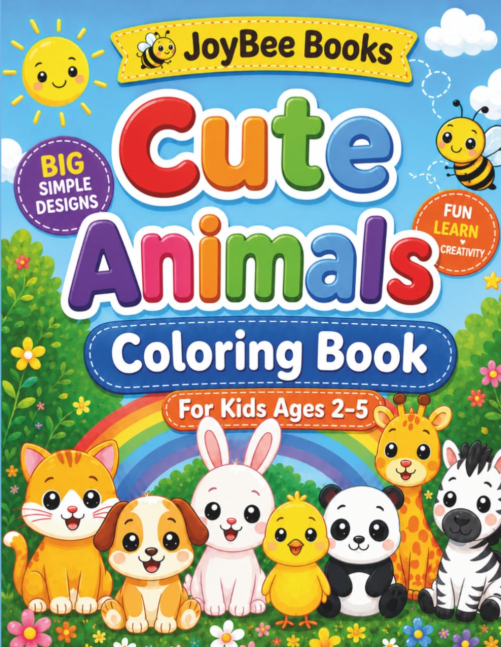Cute Animals: Coloring Book (JoyBee – Little Explorers)