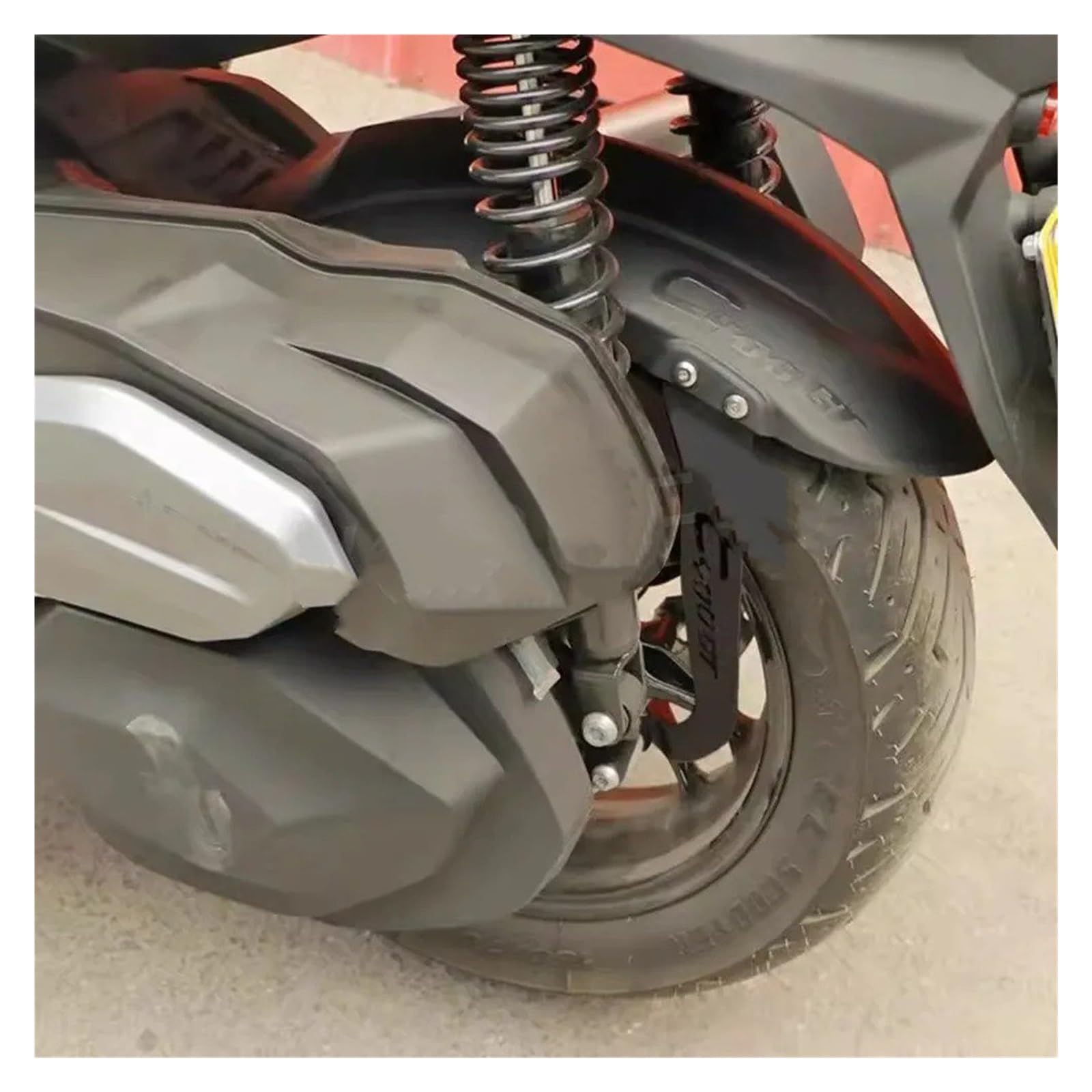 Parafango Motocicletta Per VOGE SR4, Deflettore Per Acqua Posteriore Protezione Anti-fango Per Parafango Esteso Paraspruzzi in plastica per parafango posteriore p(A Black)