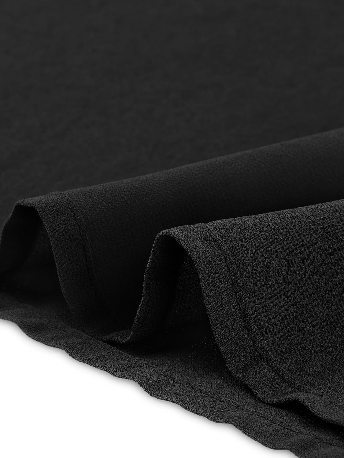 Seta T Women's High Low Tops Lantern Long Sleeve Round Neck Dressy Casual Chiffon Asymmetrical Tops Blouse - Image 7