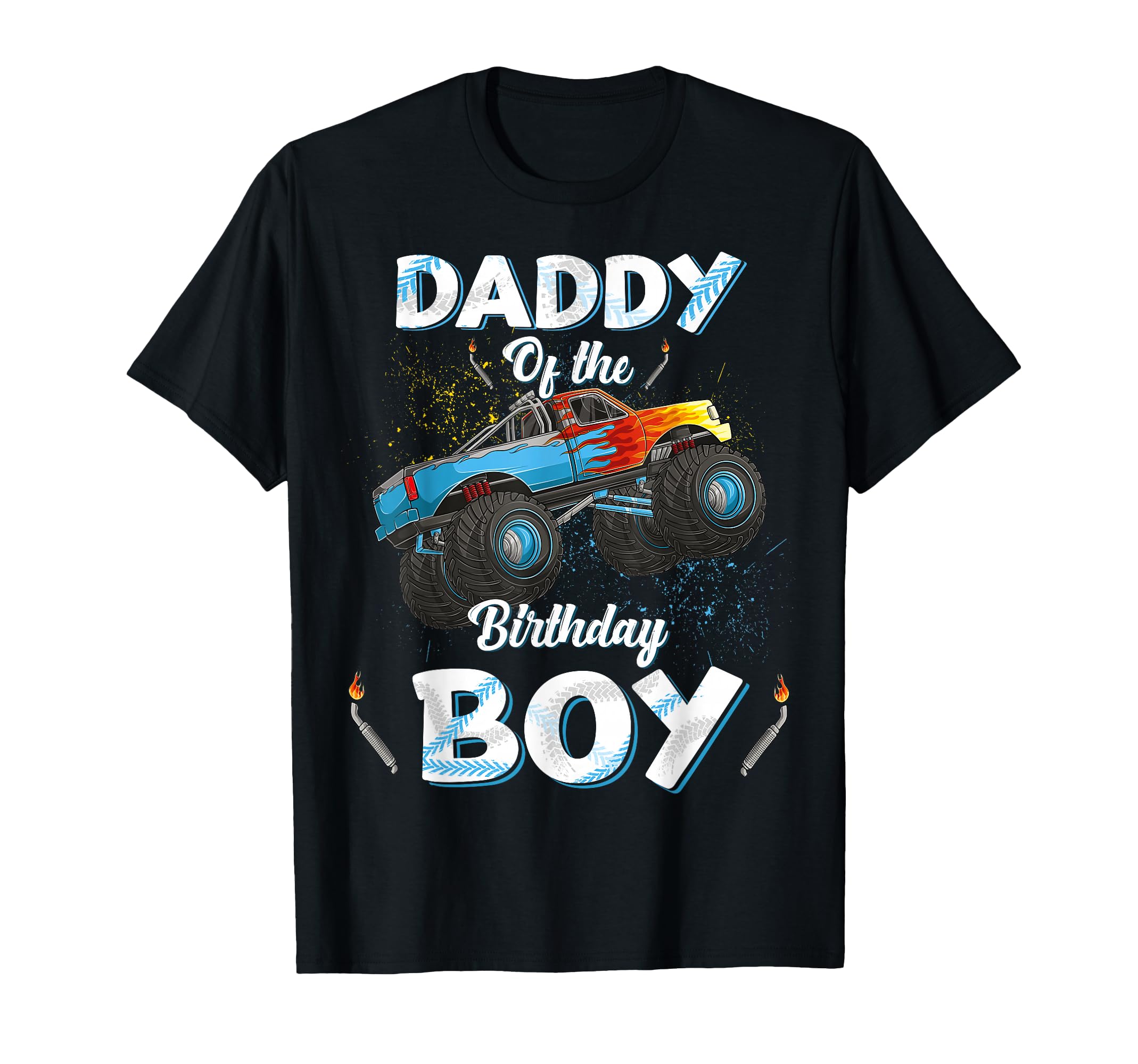 Daddy of The Birthday Boy Monster Truck Bday Men Dad Papa T-Shirt