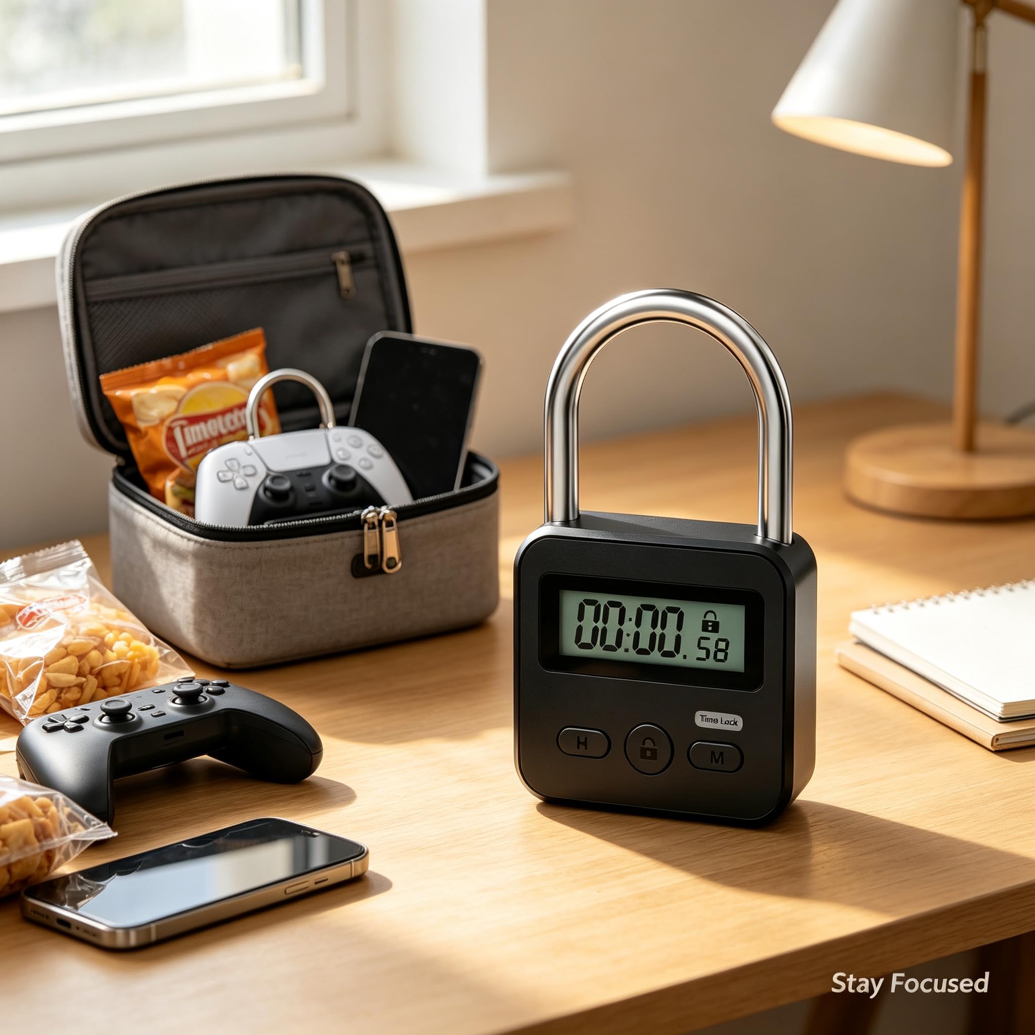 Metal Timer Lock - Electronic Padlock with LCD -3 Metal Timer Lock - Electronic Padlock with LCD -3
