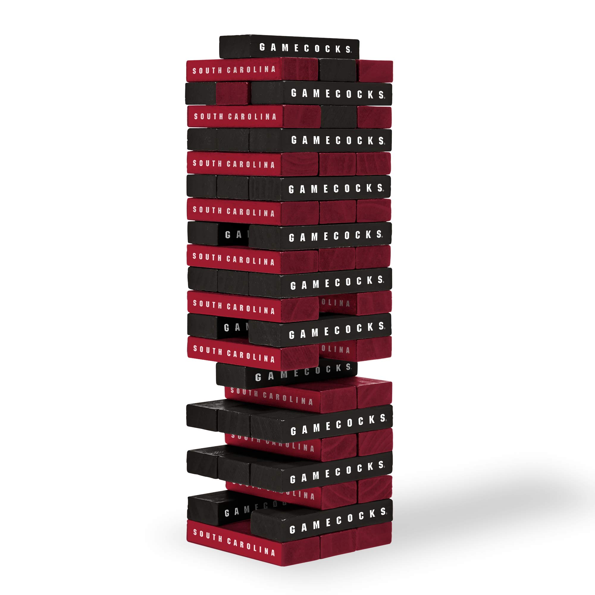 Wild Sports NCAA Pro Football Tabletop Stackers Block Game for College Football Fan, Dorm Game, Tailgate