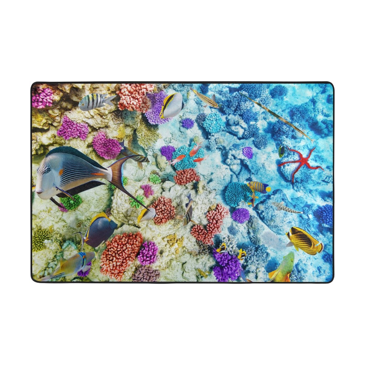 LIANCHENYI Coral Reef Under Sea Non-slip Doormat Area Rug Carpet Floor Mats Door Mat indoor Outdoor Bathroom 72 x 48 inch