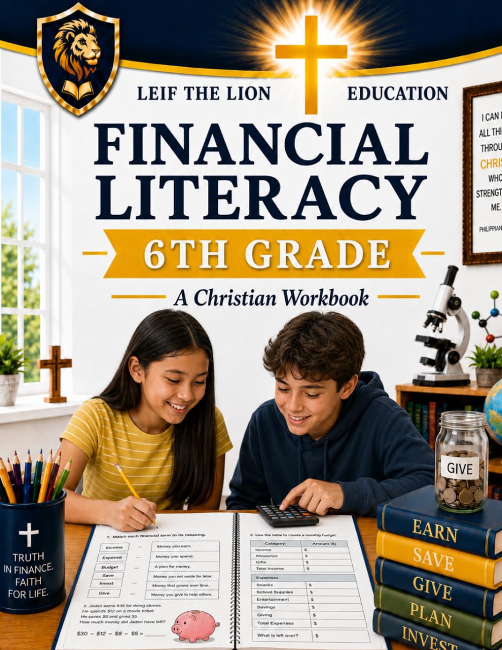 6th Grade Financial Literacy: A Christian Homeschool Workbook (Financial Literacy Workbooks)