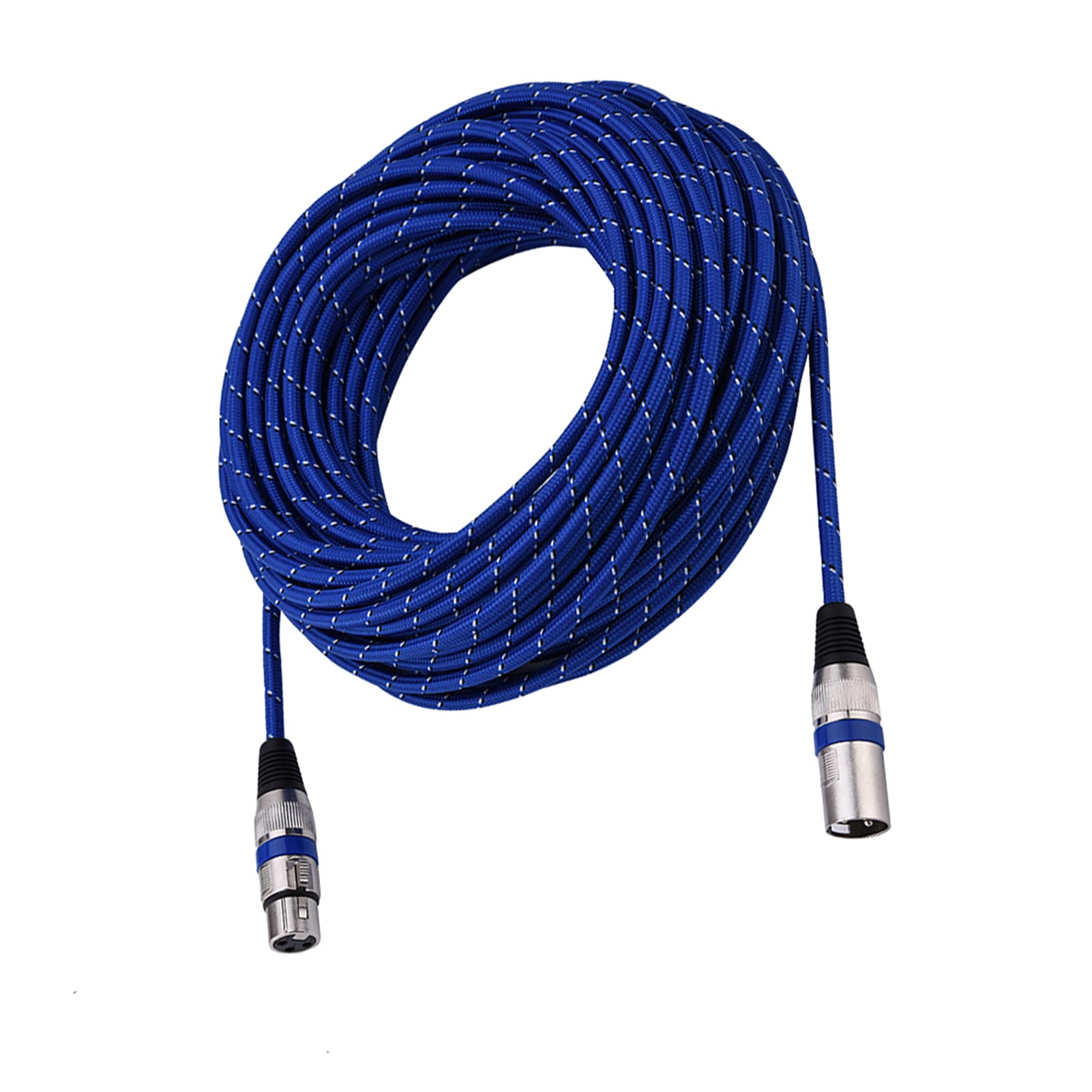 Zerone Cables XLR macho a hembra, micro Cable mini XLR Cable de audio de 3 pines Cable XLR balanceado/parche de micr¨®fono para amplificadores Micr¨®fonos Mezclador[20m]