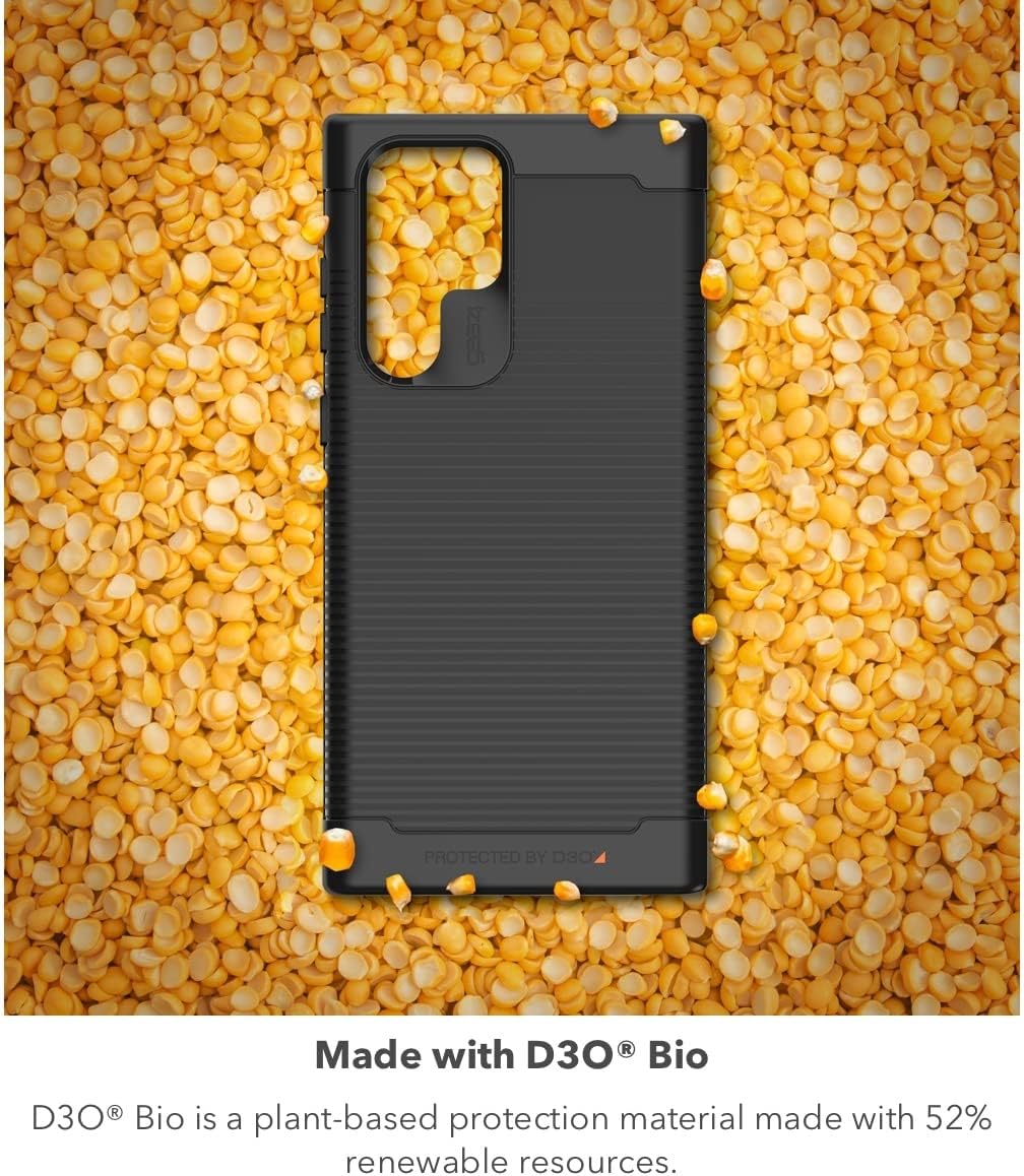 ZAGG Gear4 - Case for Samsung Galaxy S22 Ultra - Black Havana - Shockproof D3O Protection Material Slim Design