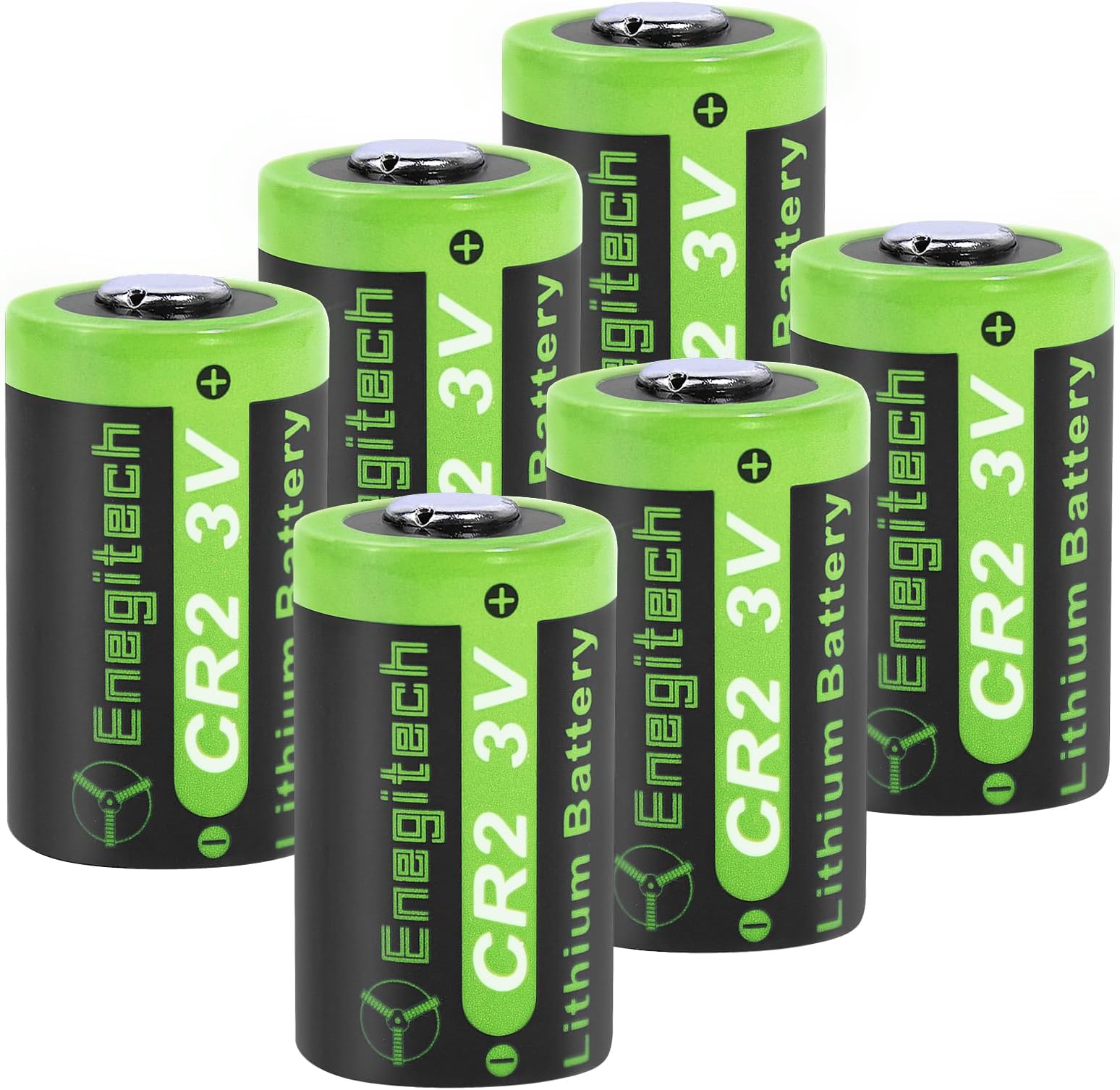 Enegitech CR2 Batteries, 3V cr2 Lithium Batteries CR15H270 for Golf Rangefinder Security Alarm System Non-Rechargeable (CR2 6 Pack)