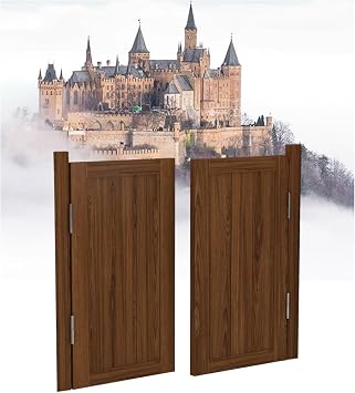 Swinging Door Cafe Door Indoor Solid Wood Saloon Door Saloon Western Style Swinging Bar Cafe Door, Solid Wood Swing Door,Indoor Louvered Cafe Swinging Door,Vintage Parlor Butler Gate Partition Door,In
