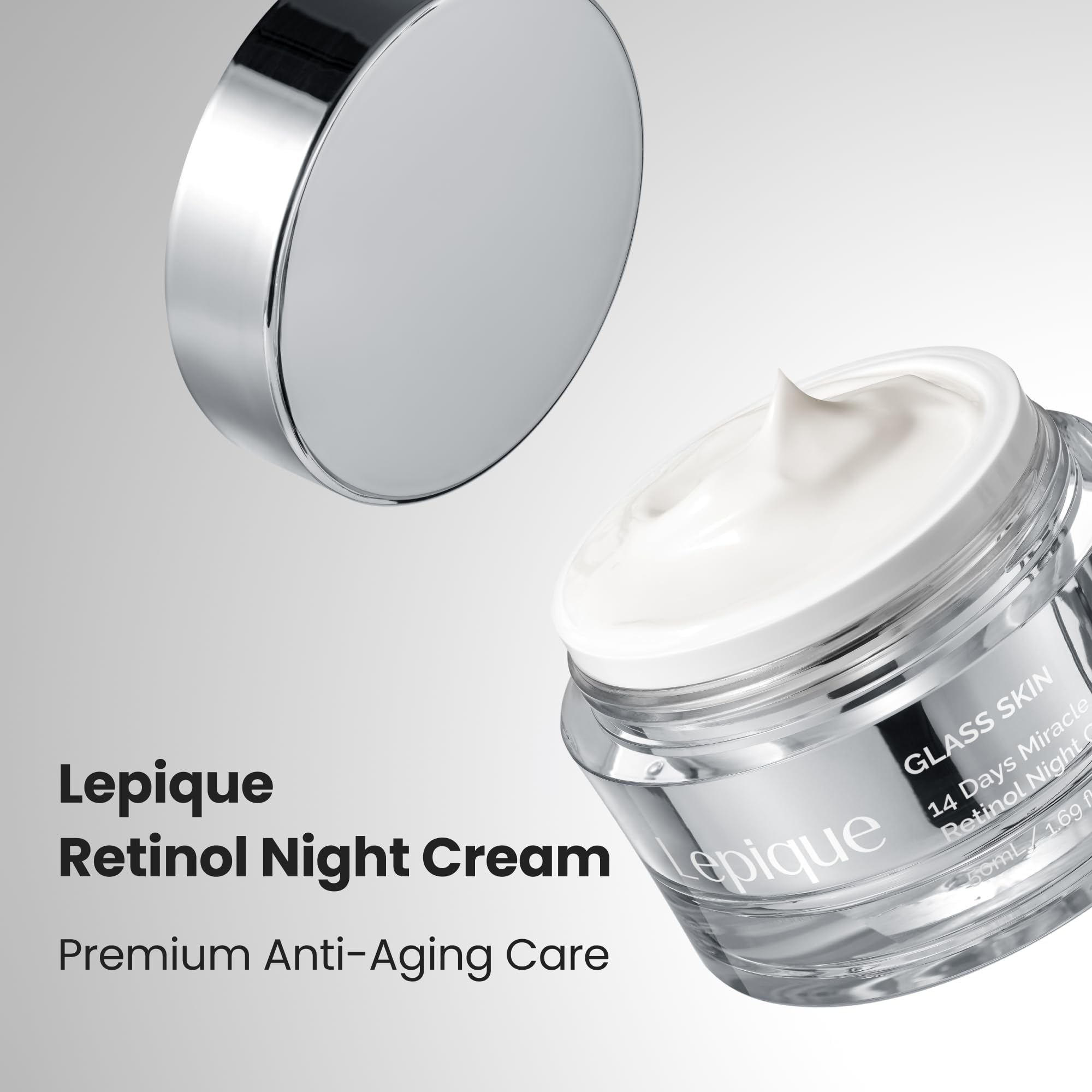 Lepique Unscented Retinol Night Cream with Collagen & Hyaluronic Acid