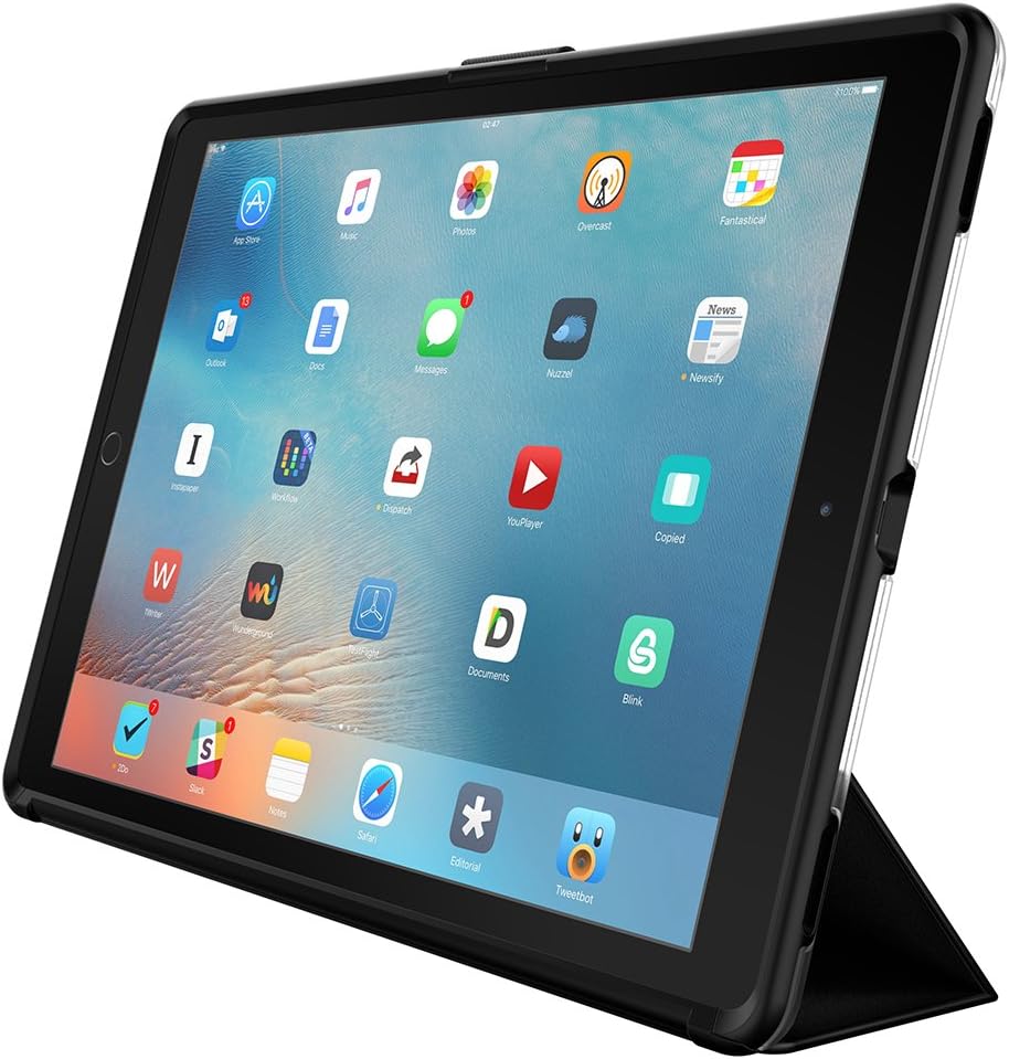 OtterBox SYMMETRY HYBRID SERIES Case for iPad Pro 12.9" 1st Generation (ONLY) - Retail Packaging - STARRY NIGHT (CLEAR/BLACK/DARK GREY)