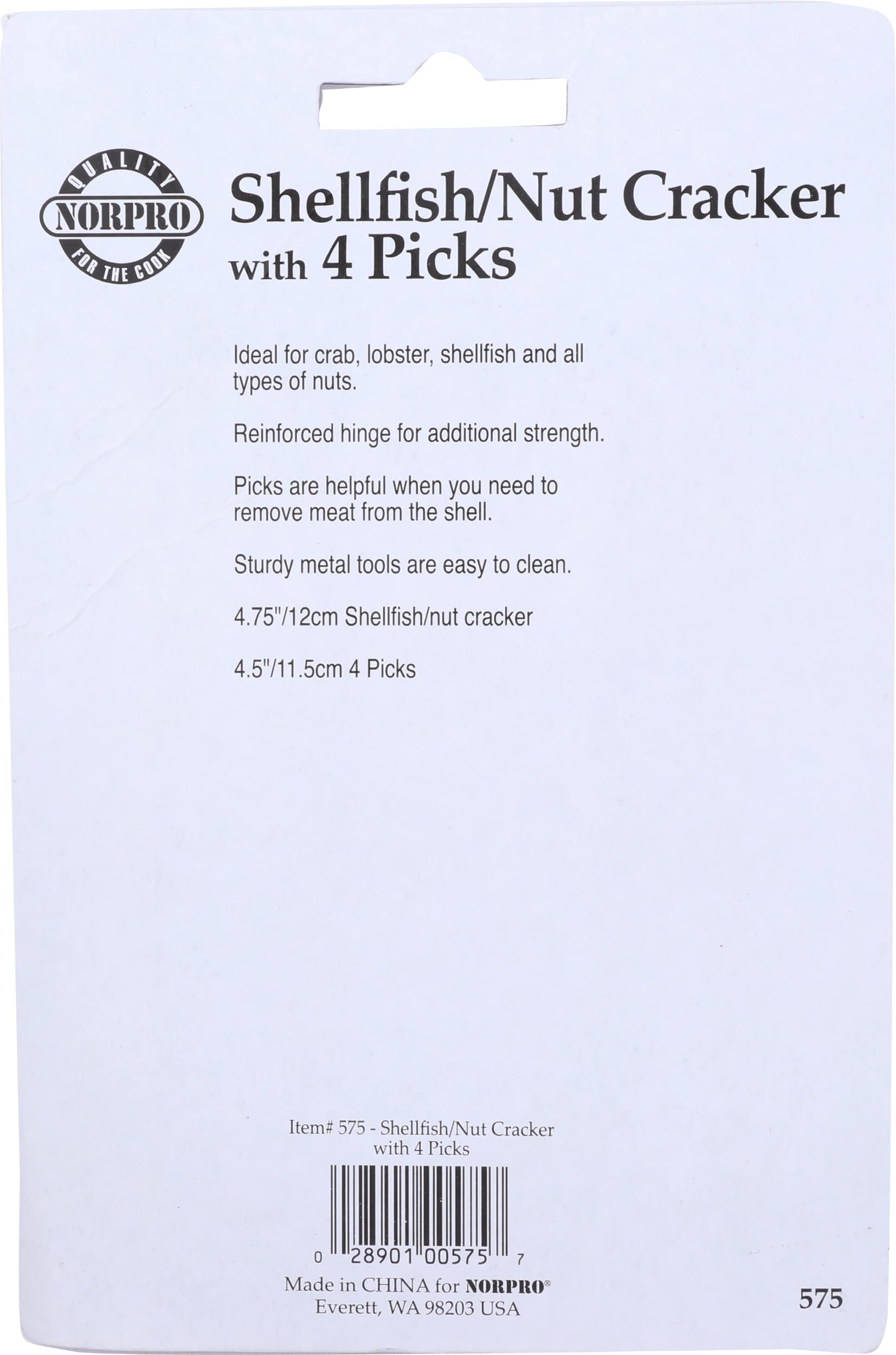 Amazon.com: Norpro Shellfish/Nutcracker with 4 Picks: Nut Crackers