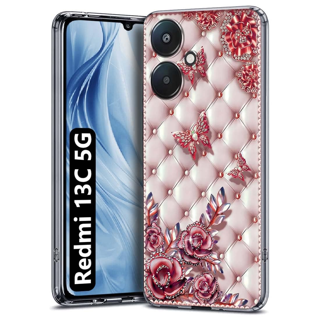 Fashionury Soft Silicone Designer Printed Full Protection Printed Back Case Cover for Redmi 13C 5G / Poco M6 5G -D1088 (B0CQXVDNJN) Amazon Price History, Amazon Price Tracker