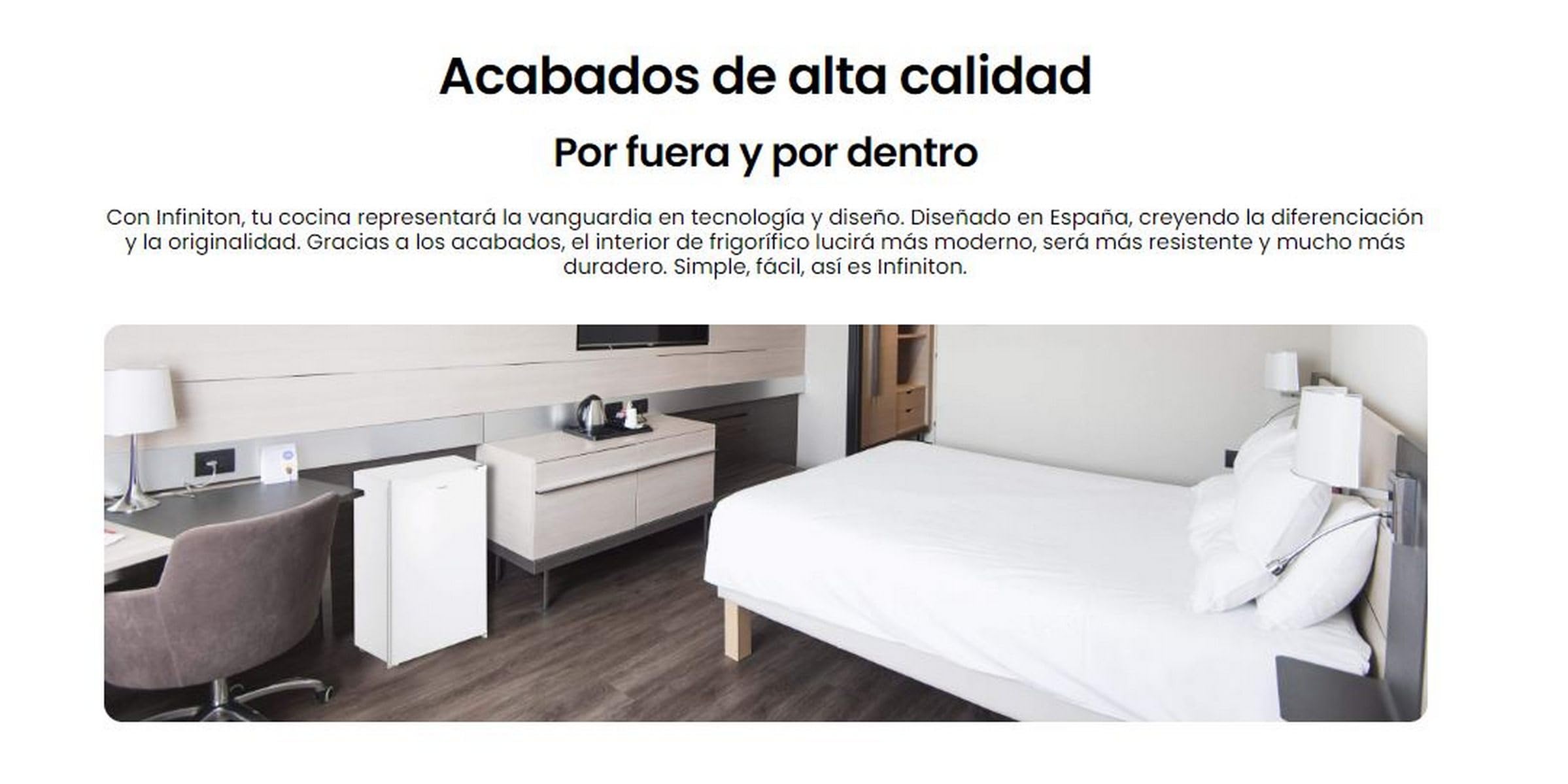 INFINITON Frigorifico Una Puerta CL-92L8WEV, 83 cm, E, 88 litros, Puerta Reversible, Blanco