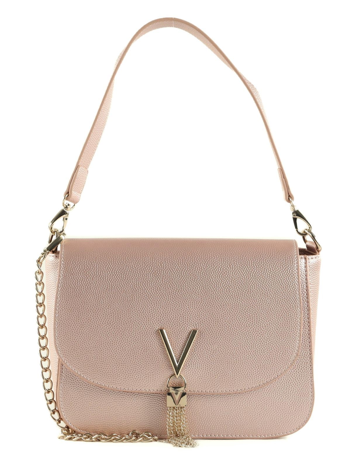 Bolso bandolera Valentino Divina rosa metalizado: bolso de hombro chic para mujer 5