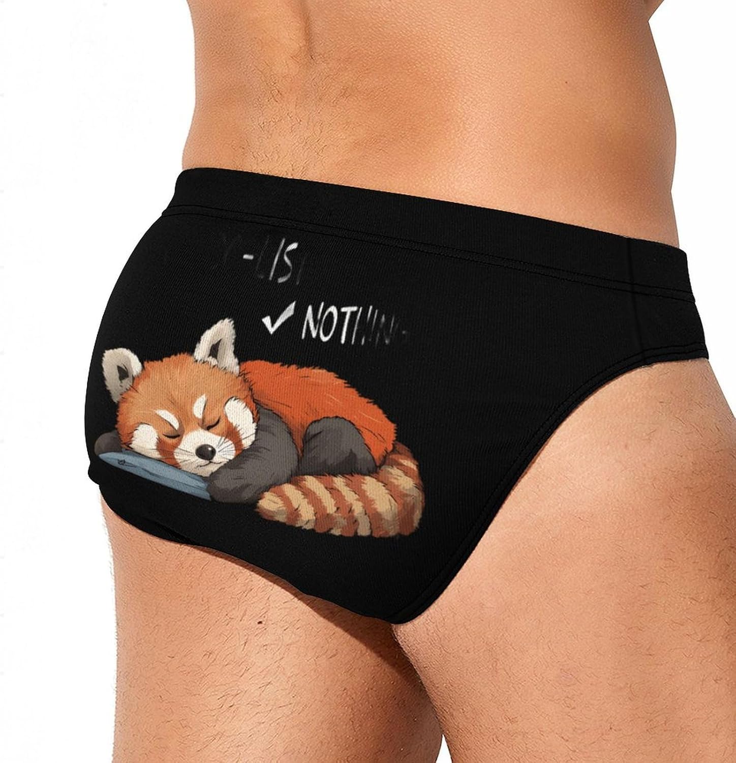 Relaxed Red Panda Mens Swim Briefs Print Bikini Swimwear Sport Swimsuit Surf Shorts Trunks