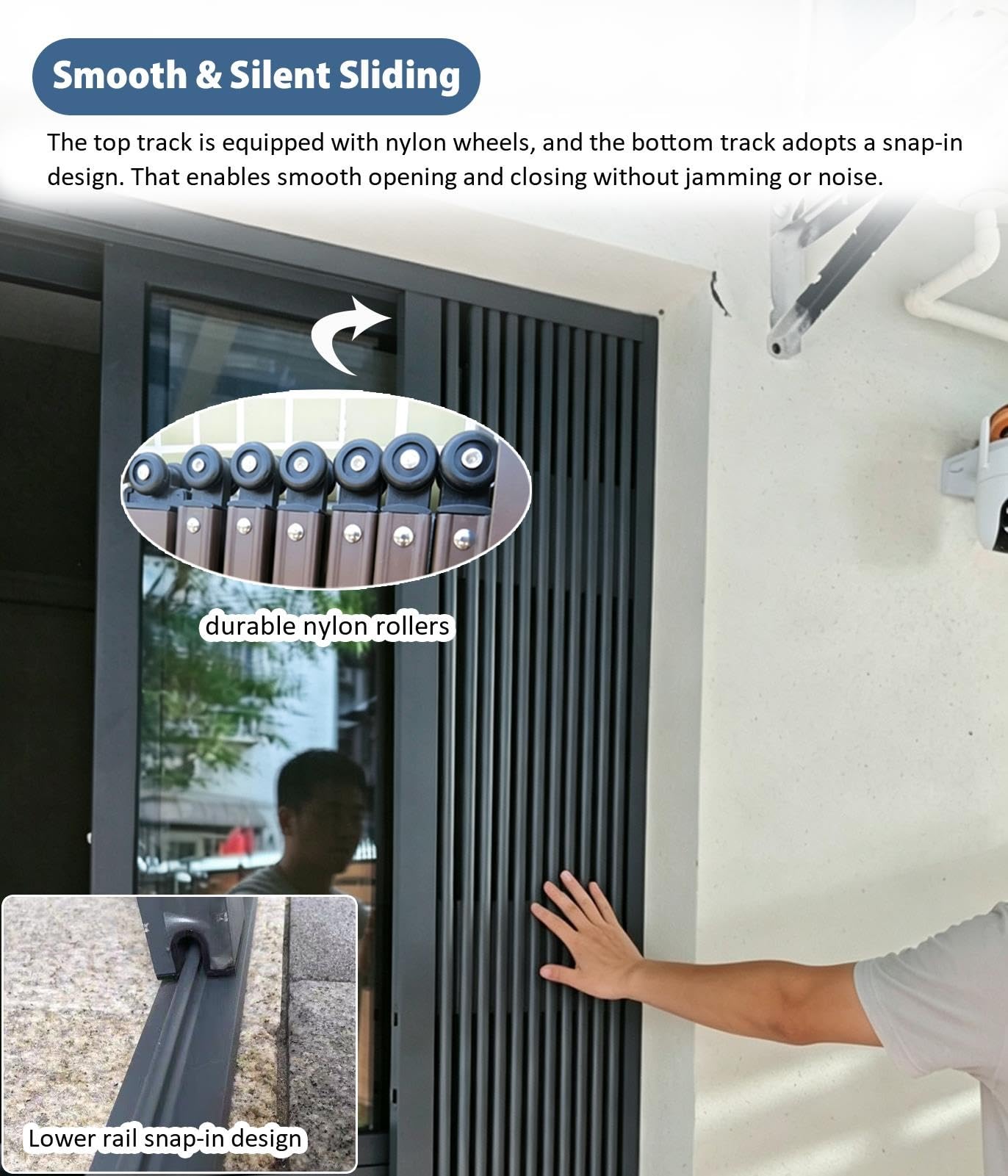 Fenstergitter Einbruchschutz Klappbares Fenstersicherheitsgitter
