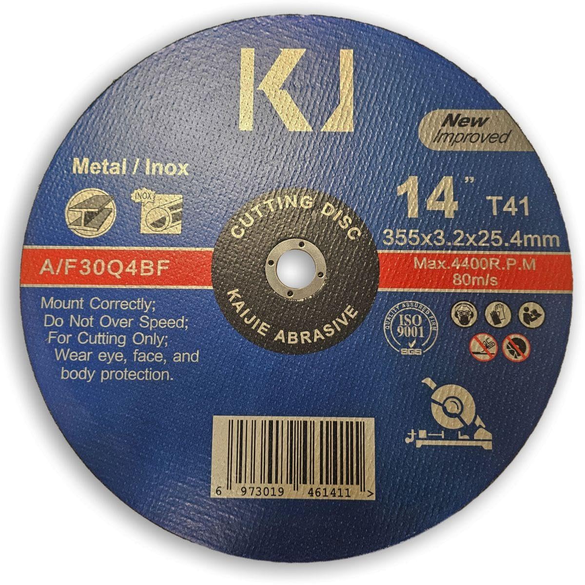 DISQUES A TRONCONNER METAL, INOX 355 x 3.2 x 25.4 MM - LOT DE 5 PCS