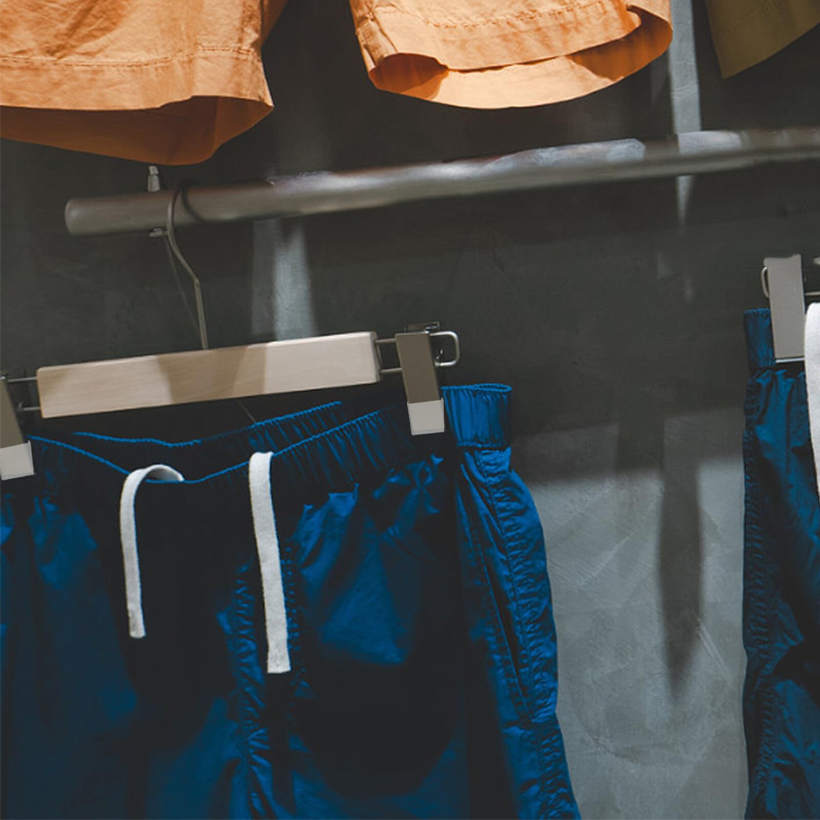 50 cintas de agarre de silicona antideslizantes para perchas de ropa, tiras protectoras transparentes para pantalones, fáciles de instalar, fundas antideslizantes para tiendas de ropa y uso doméstico