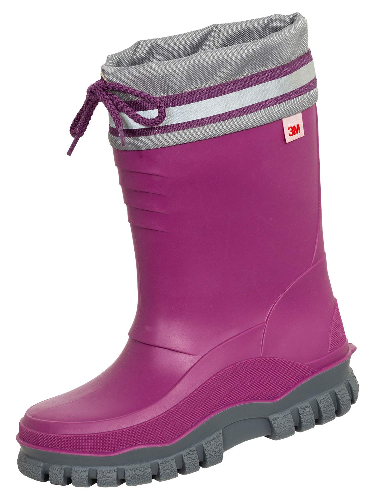 Bockstiegel Kinder Gummistiefel Arktis mit Warmfutter, Farbe:lila, Größe:28-29