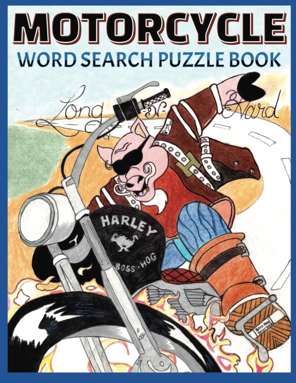 MOTORCYCLE WORD SEARCH PUZZLE BOOK: Word Find |8.5X11 inch|106 pages ...