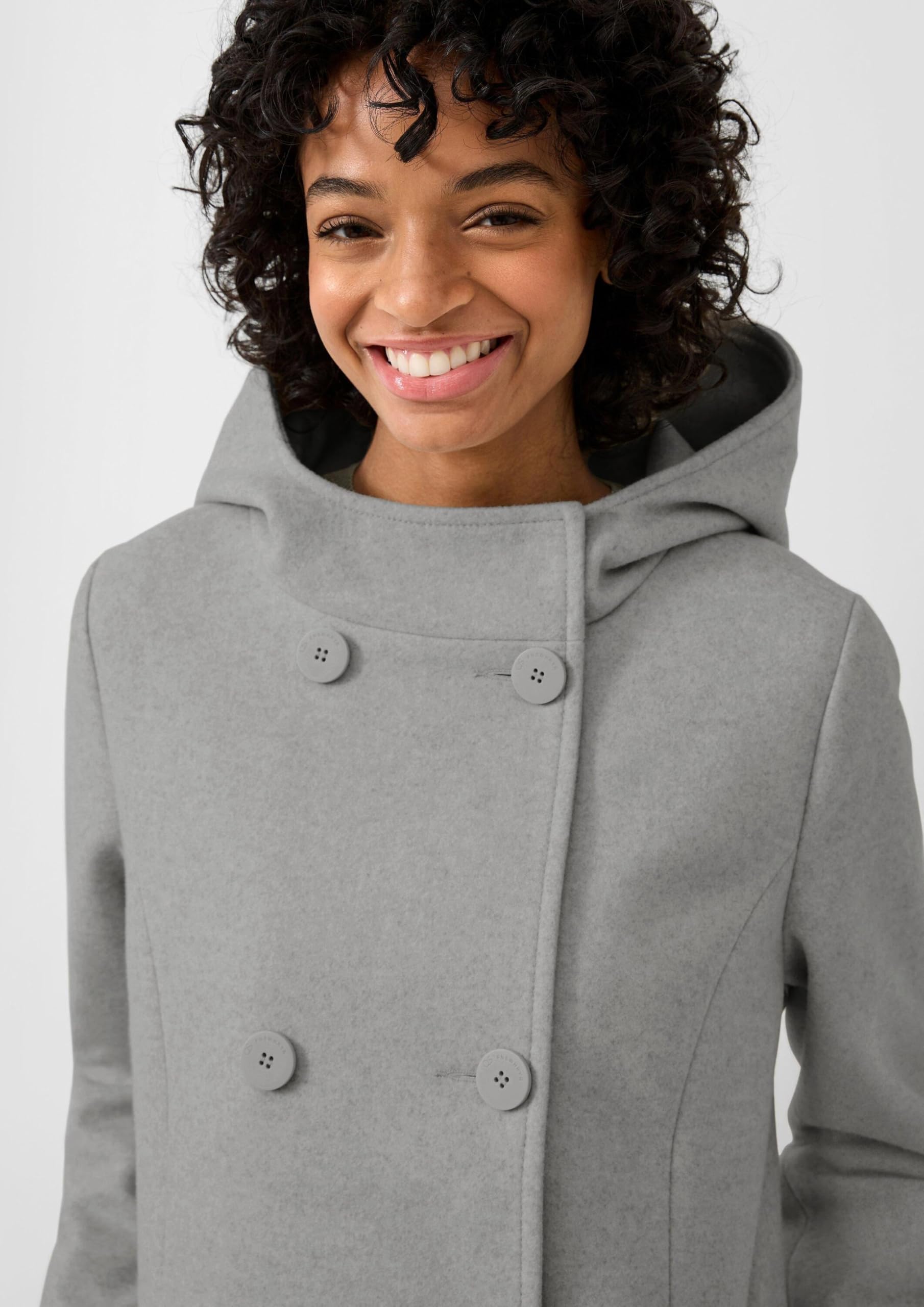 QS Jacke in Wolloptik