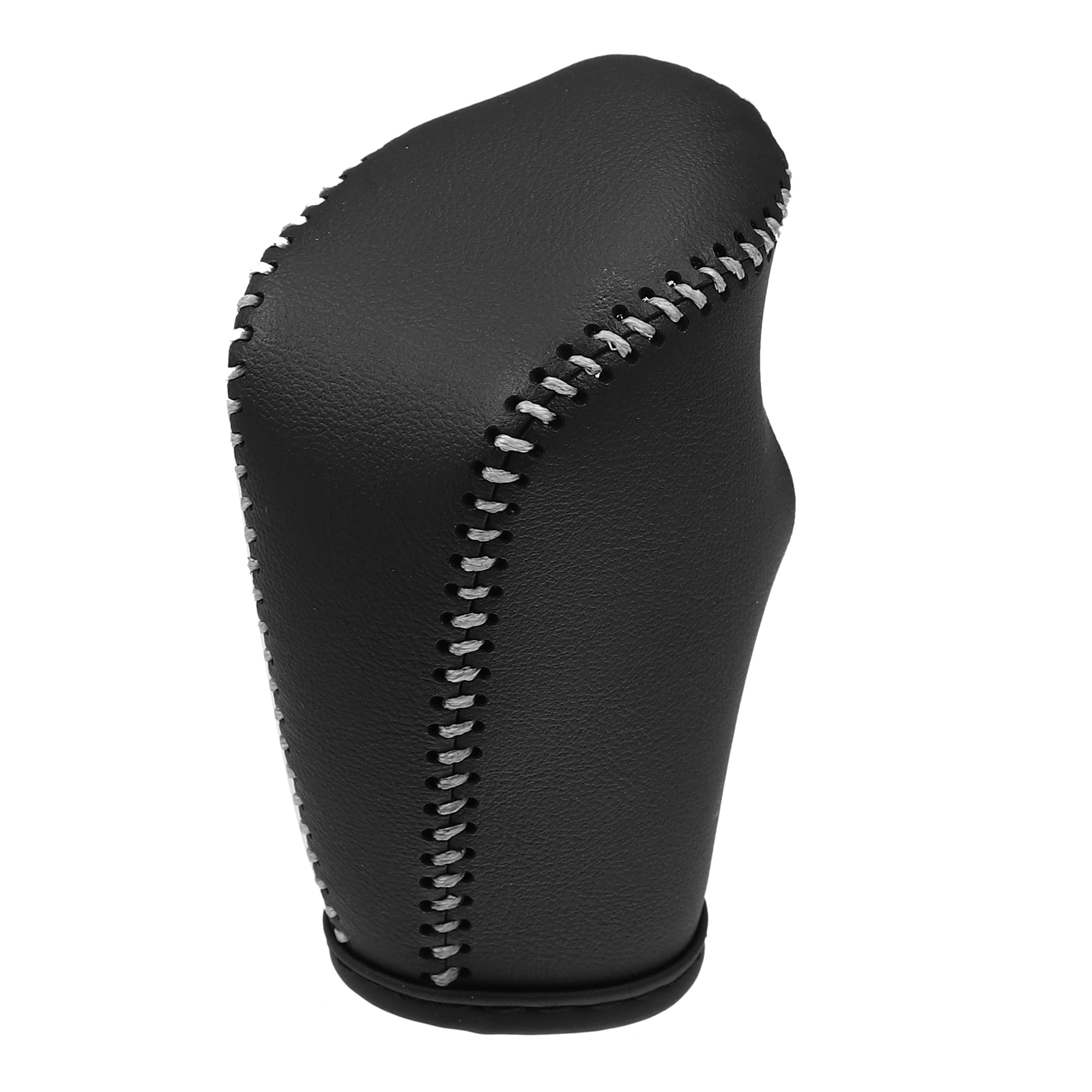 A ABSOPRO Gear Shift Lever Cover Interior Gear Shift Knob Trim for Nissan Altima Armada Frontier Kicks Sentra 2020-2023 Black W/ Gray Stitches