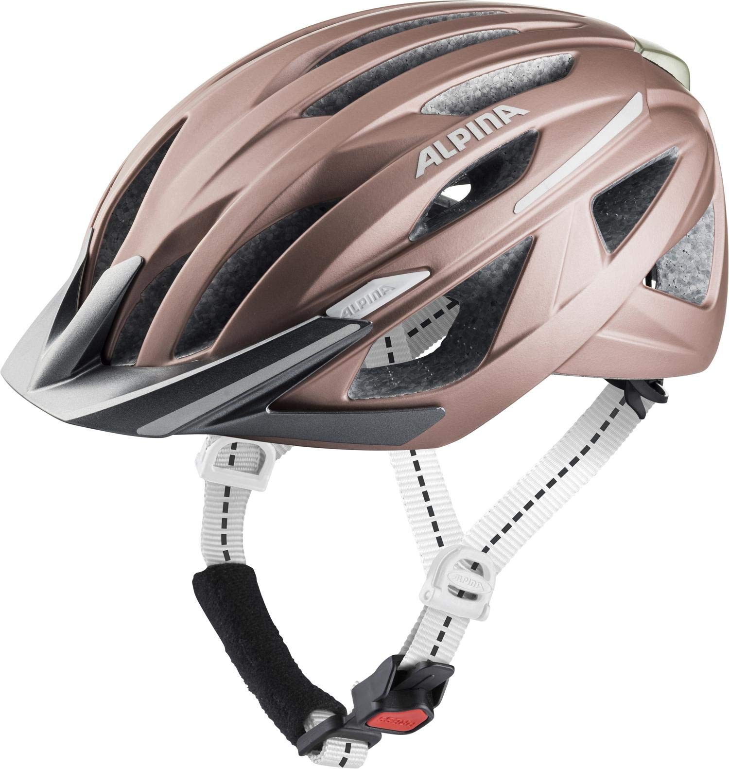 ALPINAWomen's HAGA Cycling Helmet, Rose matt, 55-59