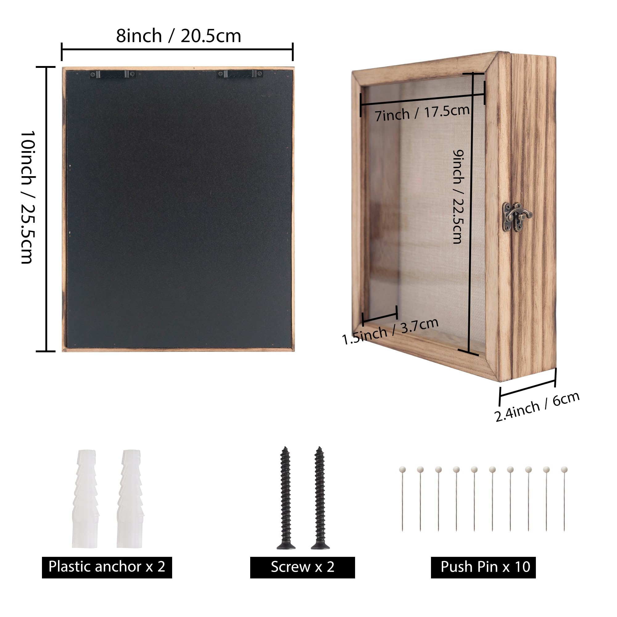 Snapklik.com : GraduatePro Shadow Box Frame 8x10 Display Case