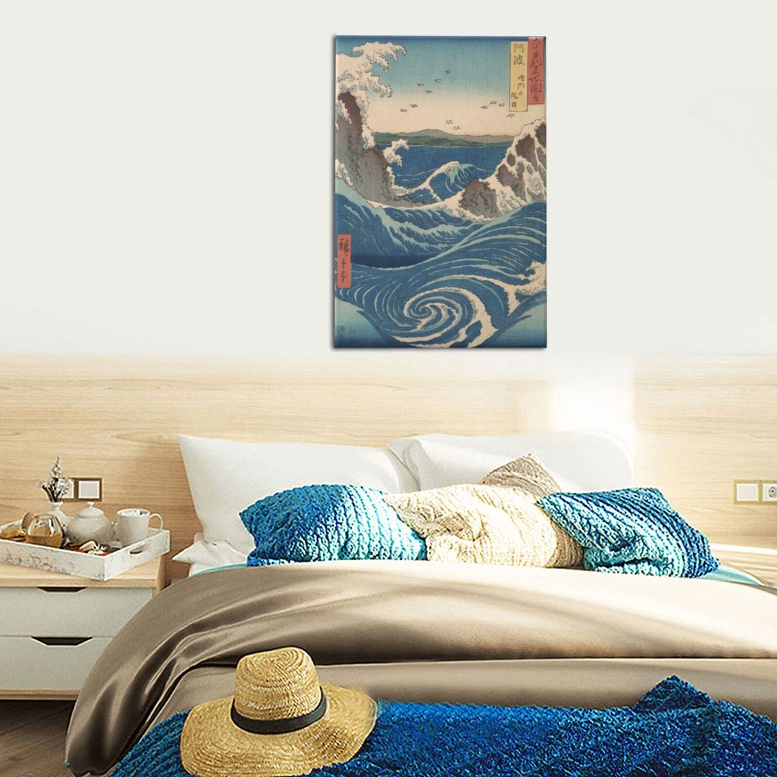 油彩画 アルノ川の夕ぐれ 壁掛け 絵画 水彩画原画 夕焼けの由比ヶ浜・鎌倉 ＃547 | syoumei ｜インテリア絵画