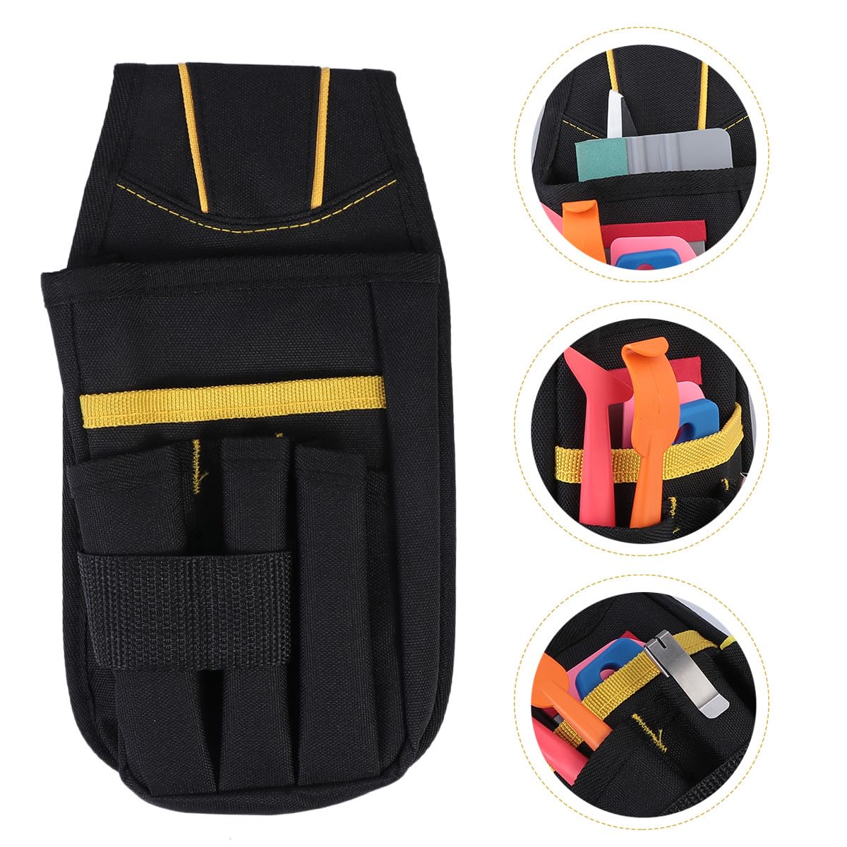 CHILDWEET Kit Strumenti Pellicole Oscuranti per Vetri Auto 16 Pezzi, Raschietto e Taglierina per Applicazione Adesivi, Accessori Professionali per Rimozione Bolle e Sigillatura Pellicola