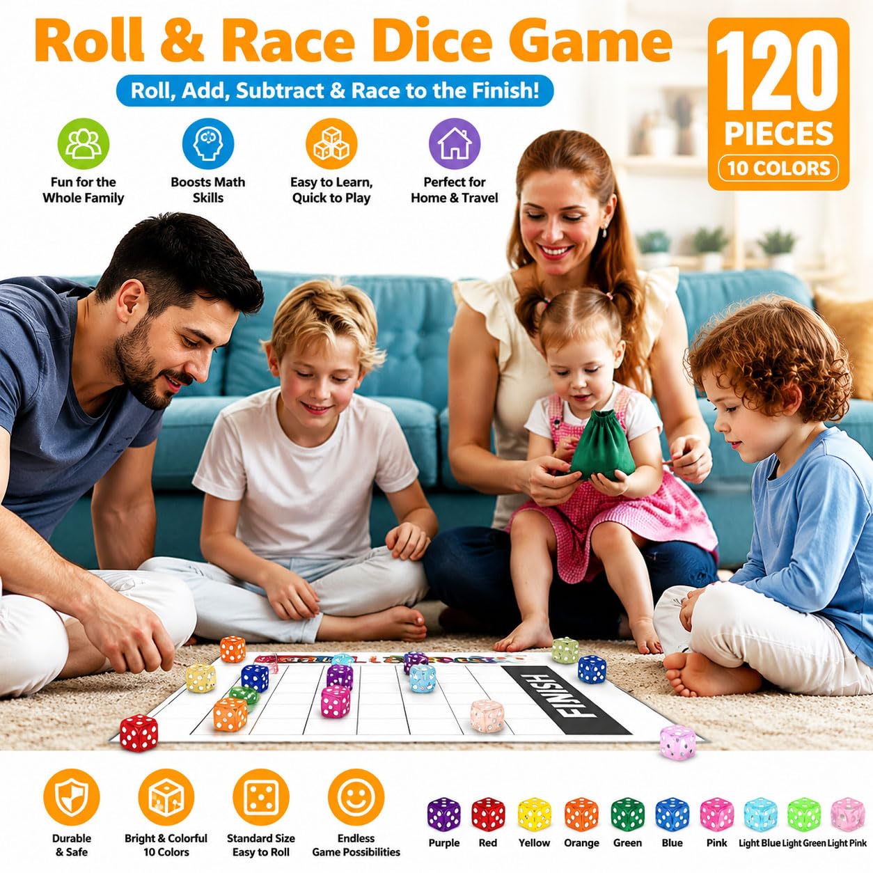 Lot de 12 Dés à jouer Jeux de Société tout neuf - Jeux - Jouets