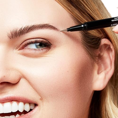 Miniatura 5 de Arches & Halos Bolígrafo de punta de cerdas finas, fórmula cremosa y construible para dar forma y definir las cejas, impermeable, de larga duración,