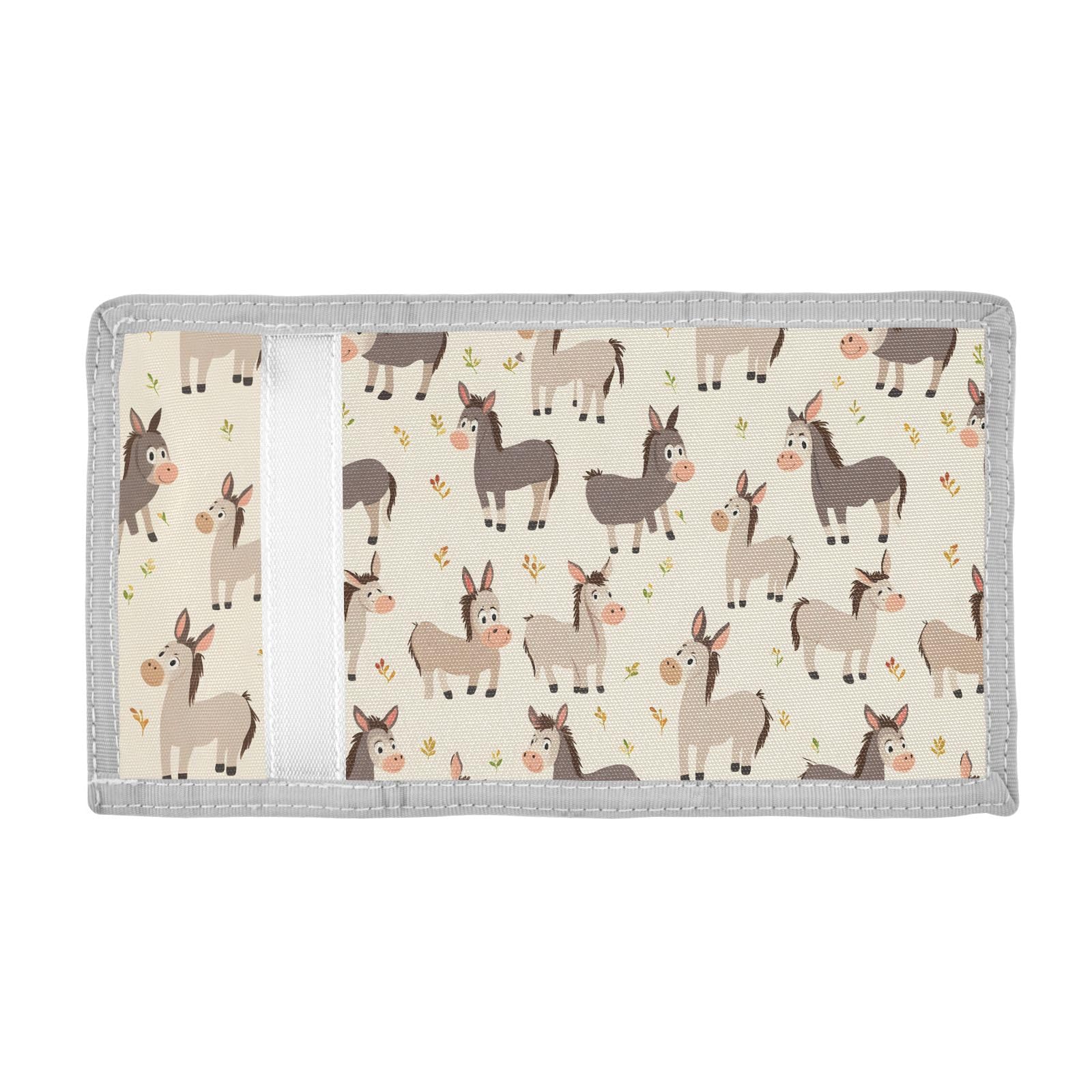 ALAZA Kids Wallets for Boys Girls Toddler Trifold Wallet Children Small Donkey with Zipper Coin Pocket