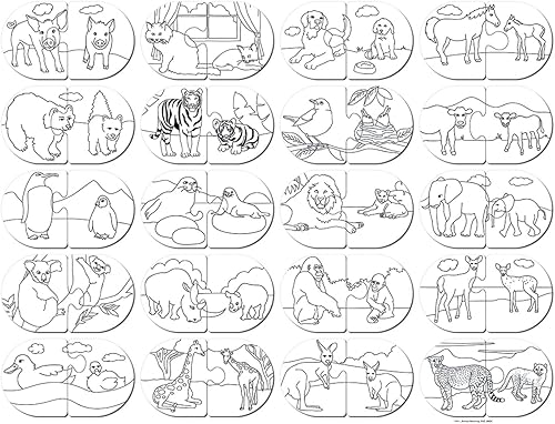 Miniatura 4 de MasterPieces Juegos para niños - Juego educativo de rompecabezas a juego de animales - Juego para niños y familia - Ríe y aprende