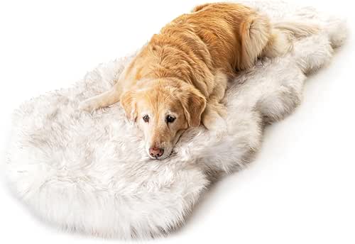 PAW BRANDS PupRug Runner Faux Fur Orthopedic Dog Bed for