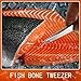 Fish Bone Pliers Tweezers 3pcs Fish Deboning Tools for All Kind of Fish Stainless Steel (3pcs)