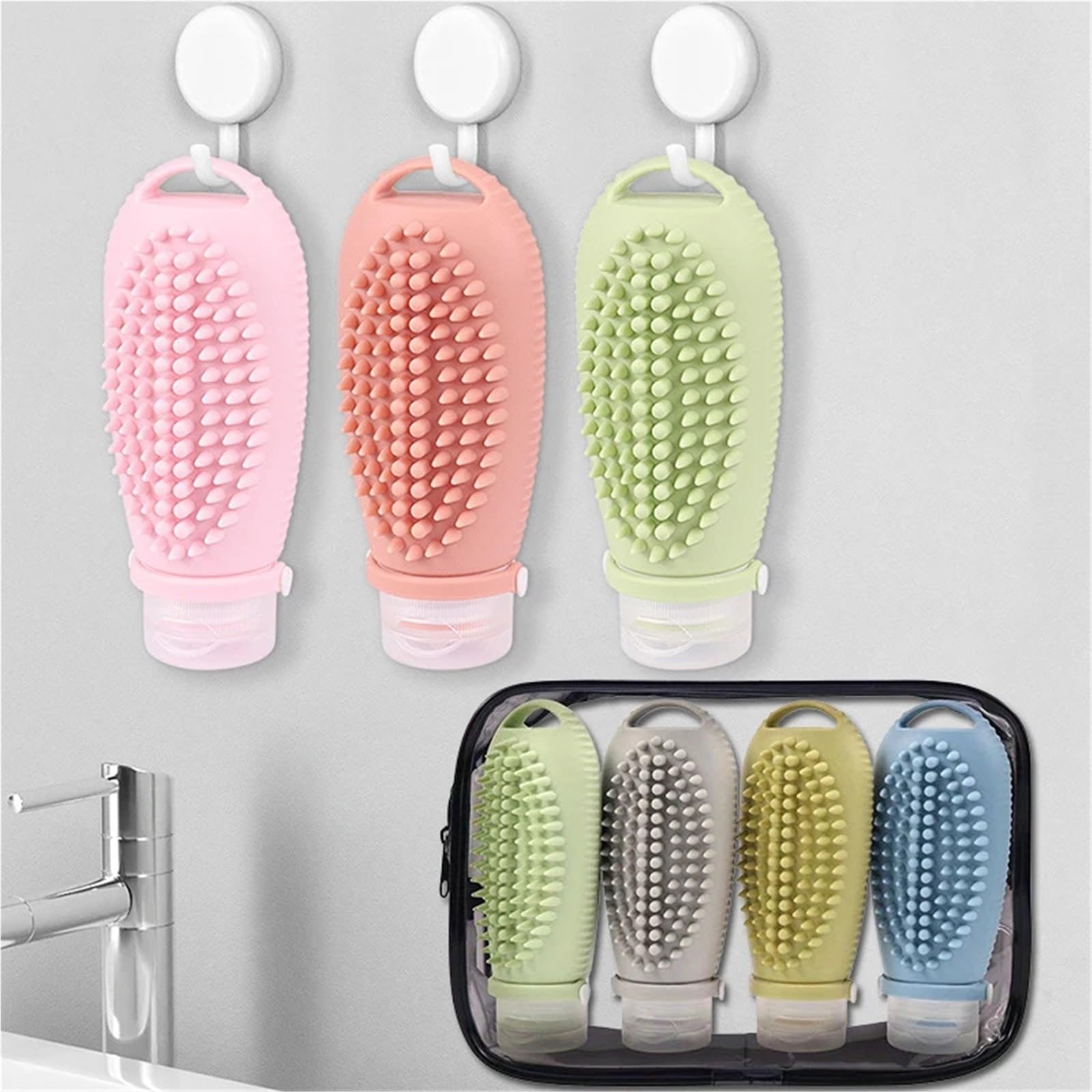 Reiseflaschen Reiseflaschen for Toilettenartikel, 4er-Pack