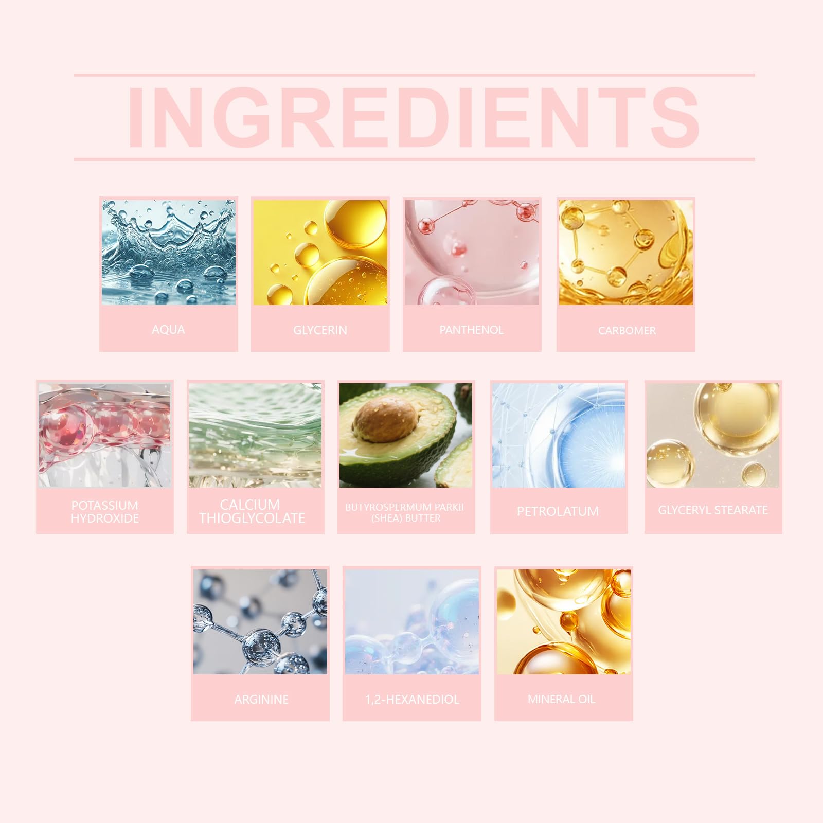 Crema depilatoria senza rasatura, trattamento idratante e lenitivo per pelli sensibili, delicata e non irritante, per la depilazione di gambe, braccia e zona bikini (3 Pezzo)