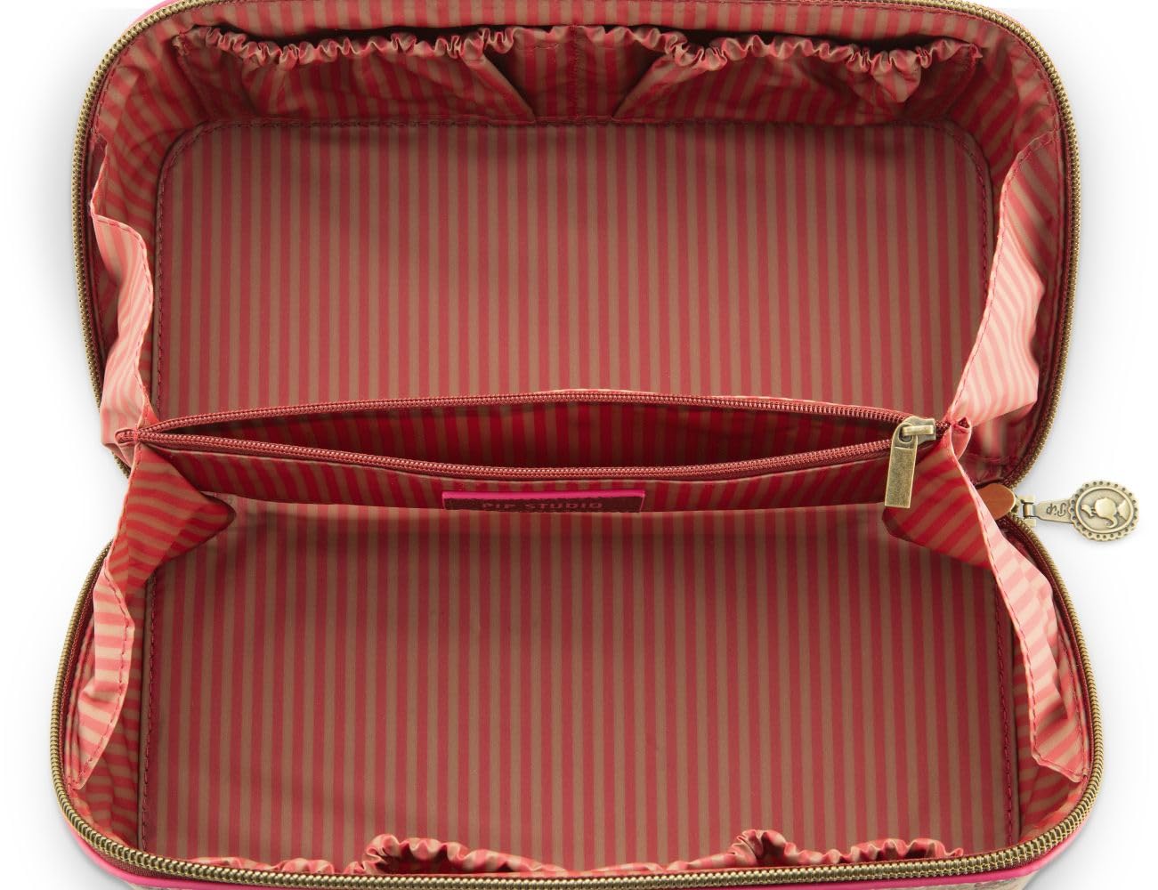 Pip Studio Cyrille Cosmetic Bag Medium Jaipur Flower Sand-Pink 23.5x10.