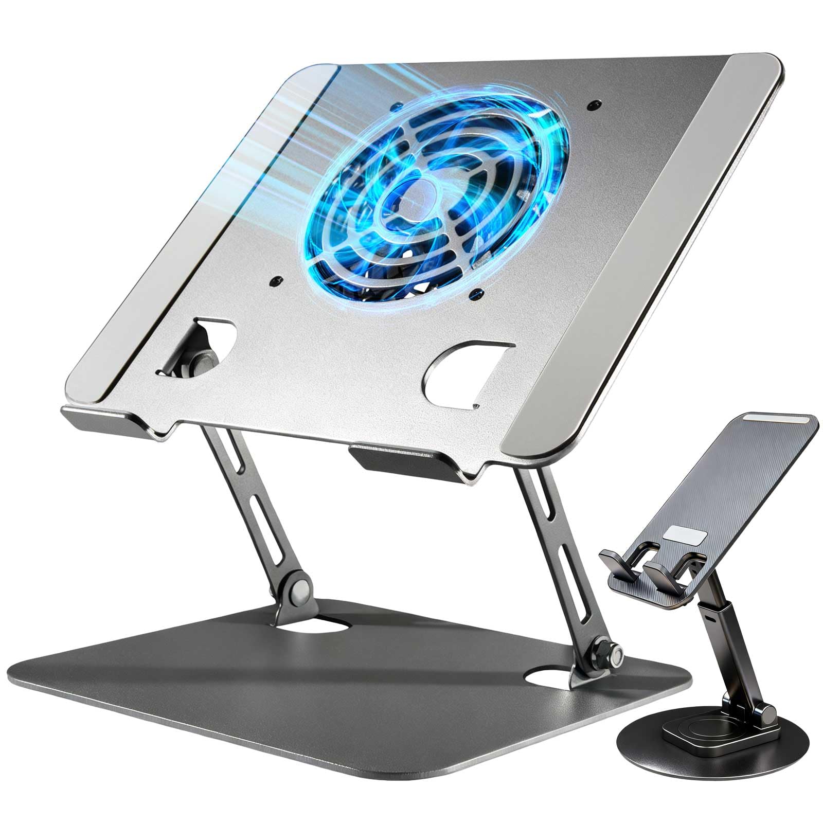 Laptop Stand for Desk Laptop Riser with Active Cooling Fan Widely Compatible with MacBook and Other Computer Accessories
