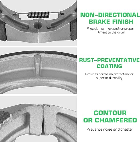 Miniatura 4 de Youxmoto Zapatas de freno delanteras y traseras para Suzuki King Quad 400, 2008 2009 2010 2011 2012 2013 214 2015 2016 2017 2018 2019 2020,