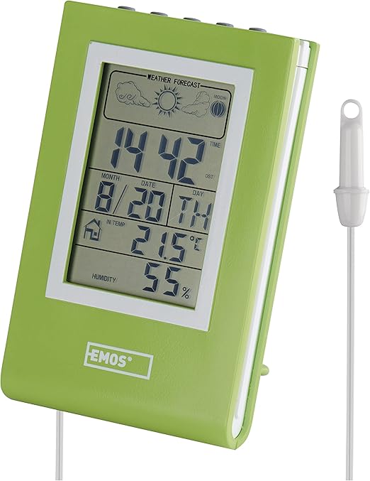EMOS Digital Weather Station with Outdoor and Indoor Thermometer with 1