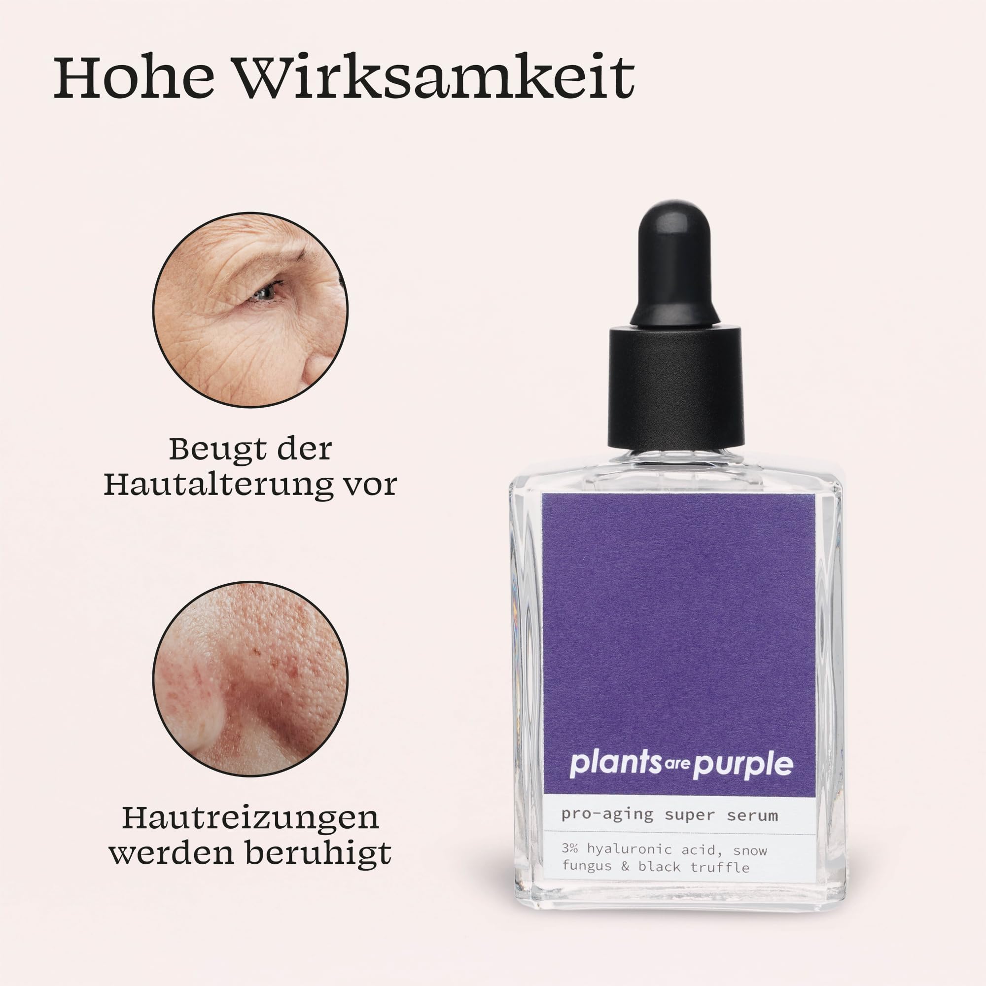 Pro Aging serum – naturalne serum do twarzy przeciw starzeniu się skóry z kwasem hialuronowym + witaminą C do wszystkich rodzajów skóry – wegańskie naturalne kosmetyki bez dodatków – serum hialuronowe