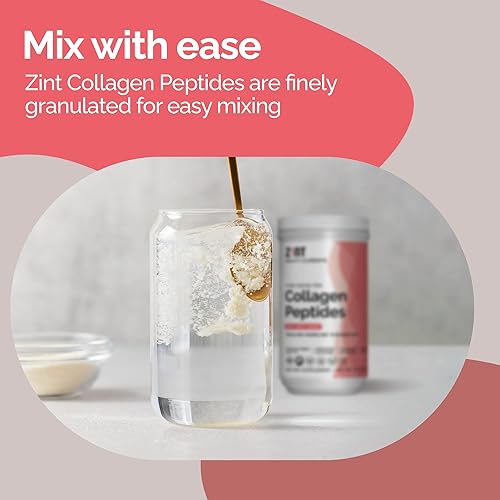 Miniatura 4 de Zint Polvo de péptidos de colágeno certificado Paleo y Keto, hidrolizado de colágeno granulado tipo I y III para una mayor absorción, proteína