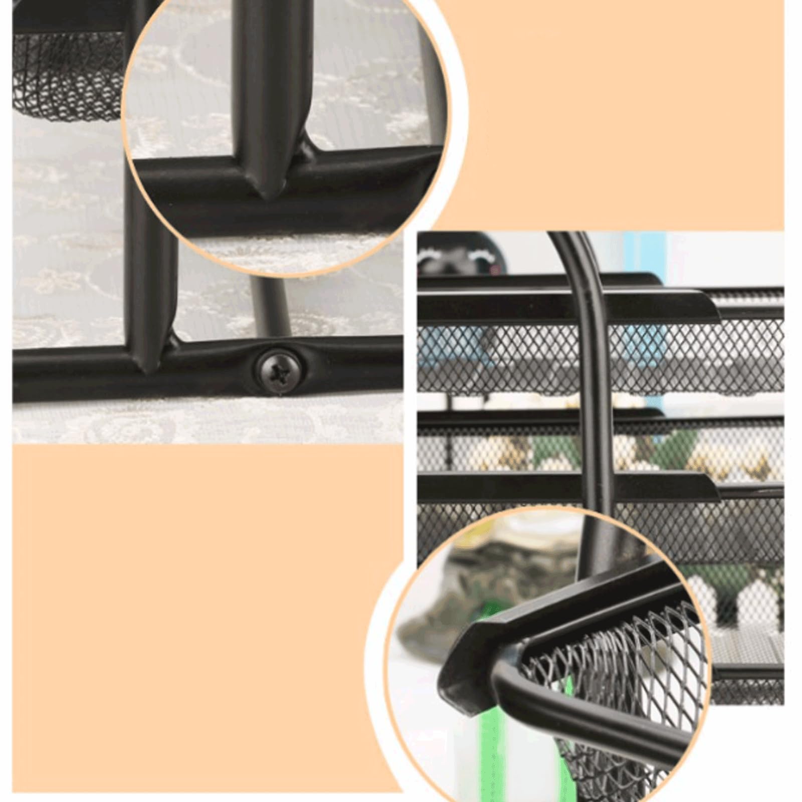 Pratico Cestino Portadocumenti in plastica Cestino Portadocumenti da Tavolo Cestino Portadocumenti di Grande capacità Cestino Portadocumenti a Tre Strati per Ufficio Versatile