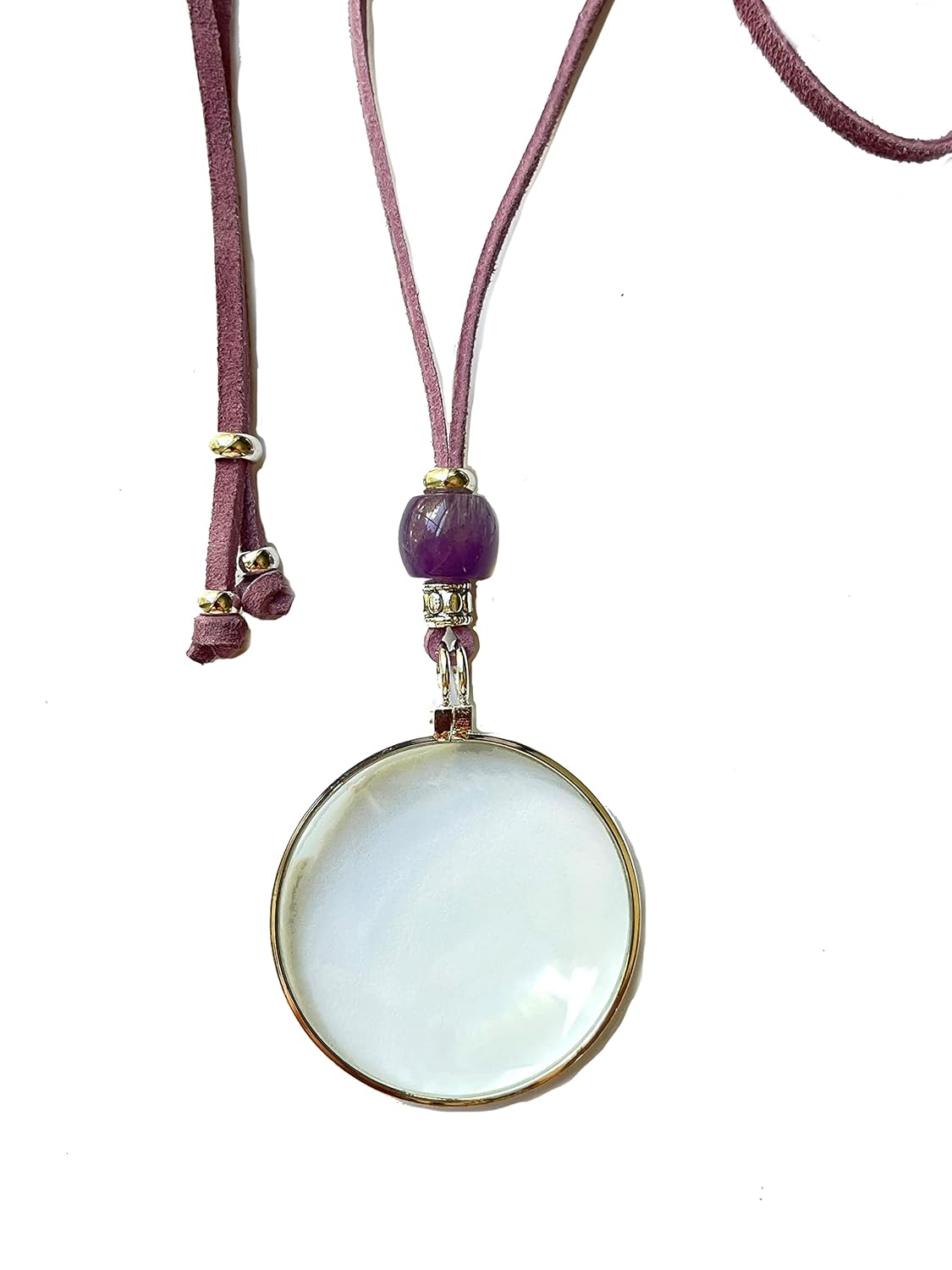 Magnifying Glass Necklace, Magnify The Energy of Gemstones