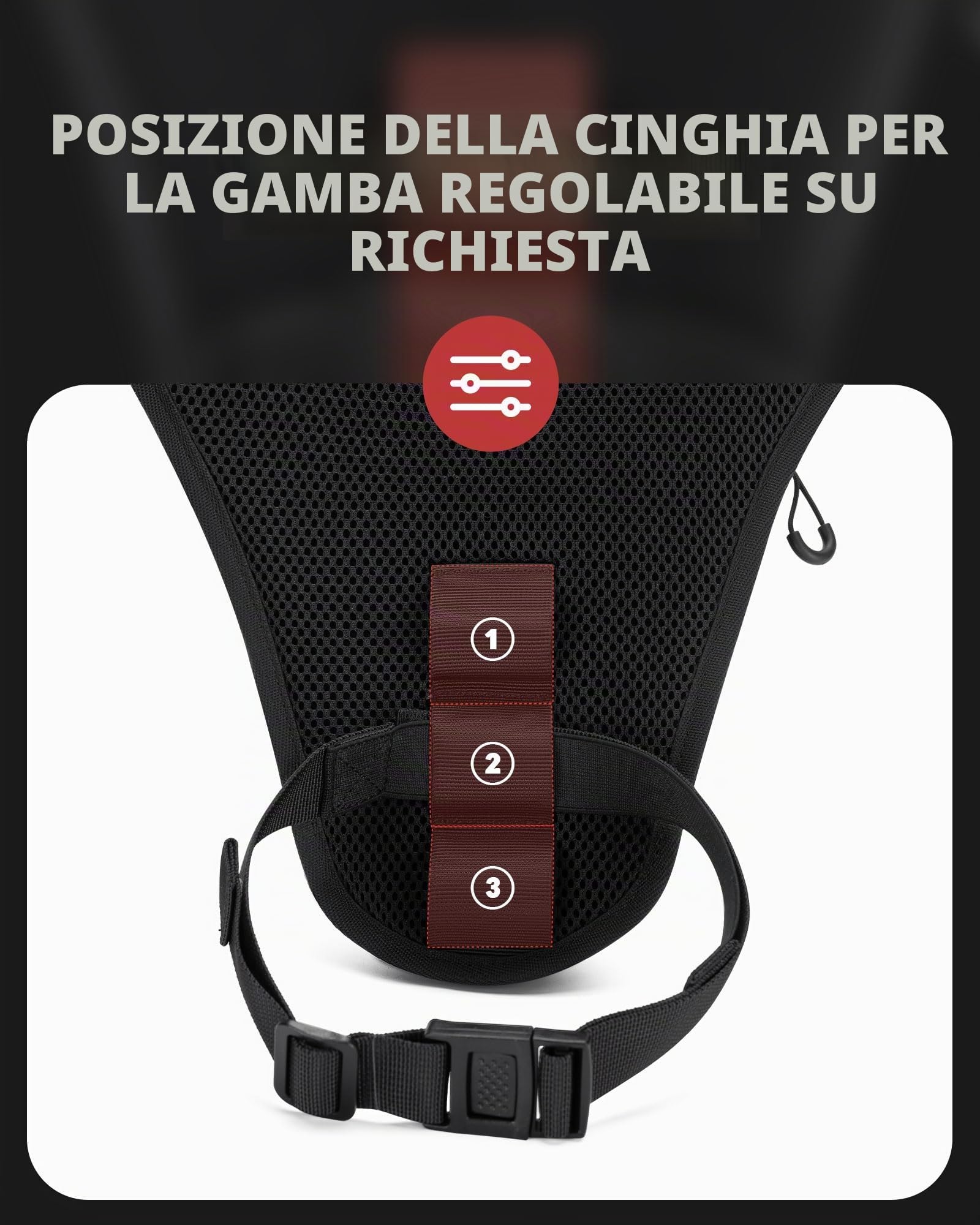 ROCKBROS Marsupio Moto da Gamba, Marsupio Moto per Uomo Donna, Marsupio da Gamba Impermeabile, Borsa Gamba Moto Con Cinghie Regolabili, Adatto a Motociclismo, Shopping, Campeggio e Sport All’Aperto