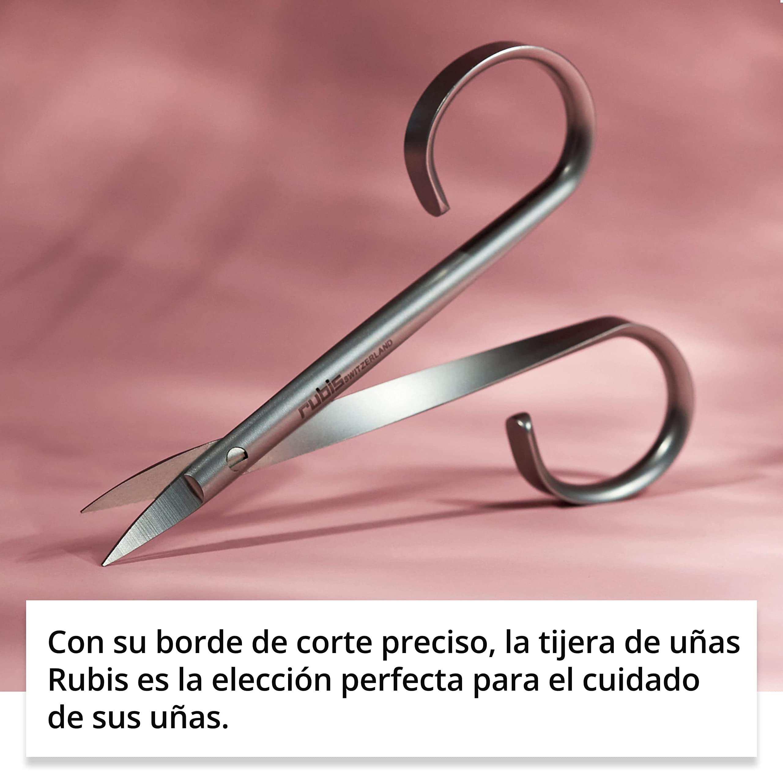 Rubis Juego de manicura con tijeras de uñas y pinzas para arrancar cejas – Juego de uñas pequeño de 2 piezas – Juego de cuidado de uñas y pinzas estuche